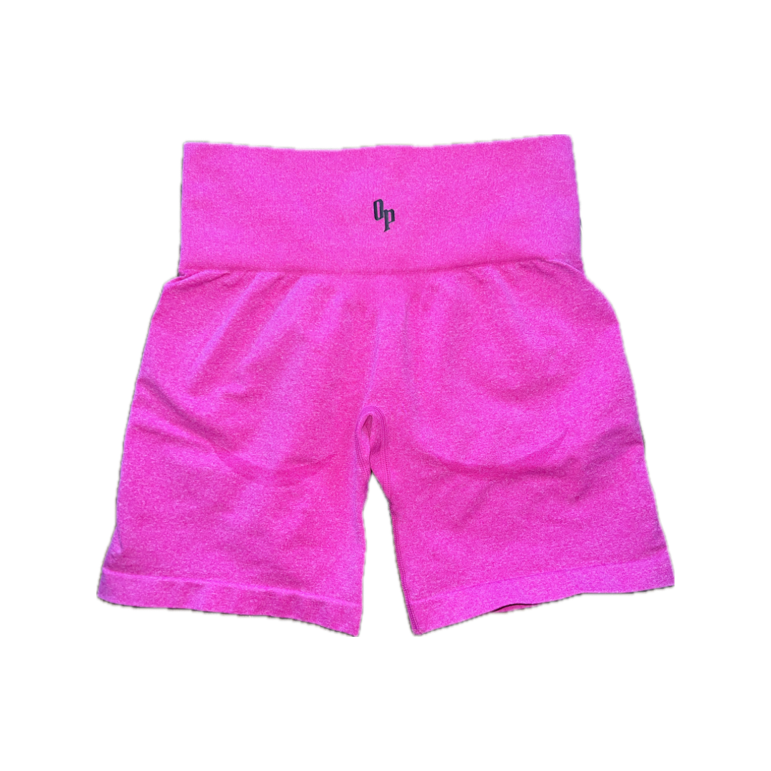 OP BASICS SEAMLESS YOGA SHORTS HOT PINK