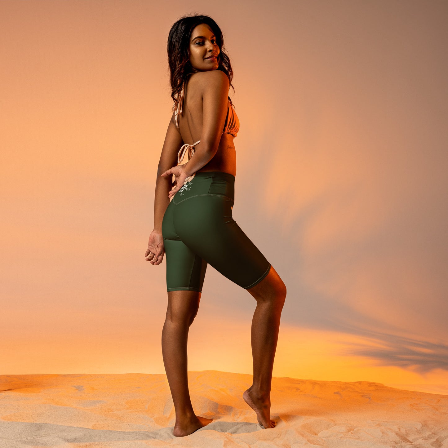 OP BIKER SHORTS FOREST GREEN