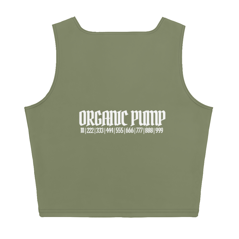 OP ESSENTIAL CROP TANK EUCALYPTUS