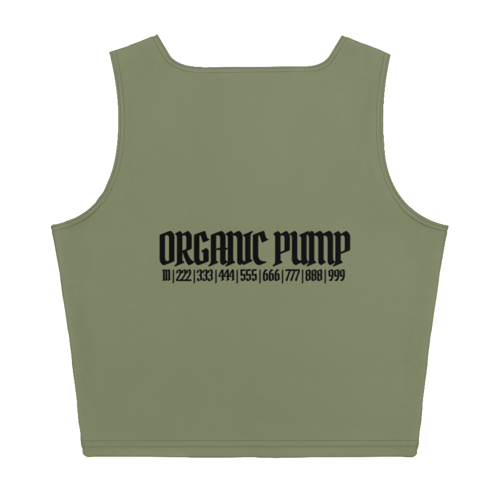 OP ESSENTIAL CROP TANK EUCALYPTUS/BLACK