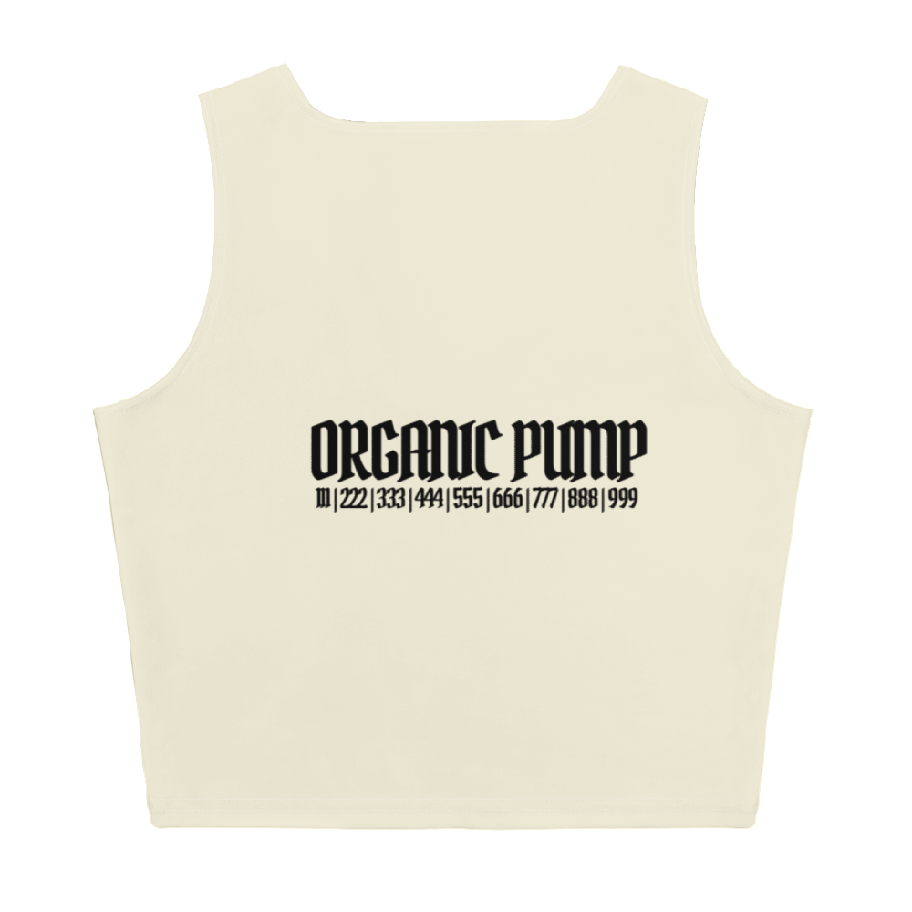OP ESSENTIAL CROP TANK BONE/BLACK