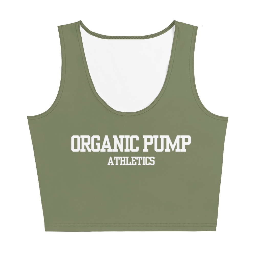 OP ESSENTIAL CROP TANK EUCALYPTUS