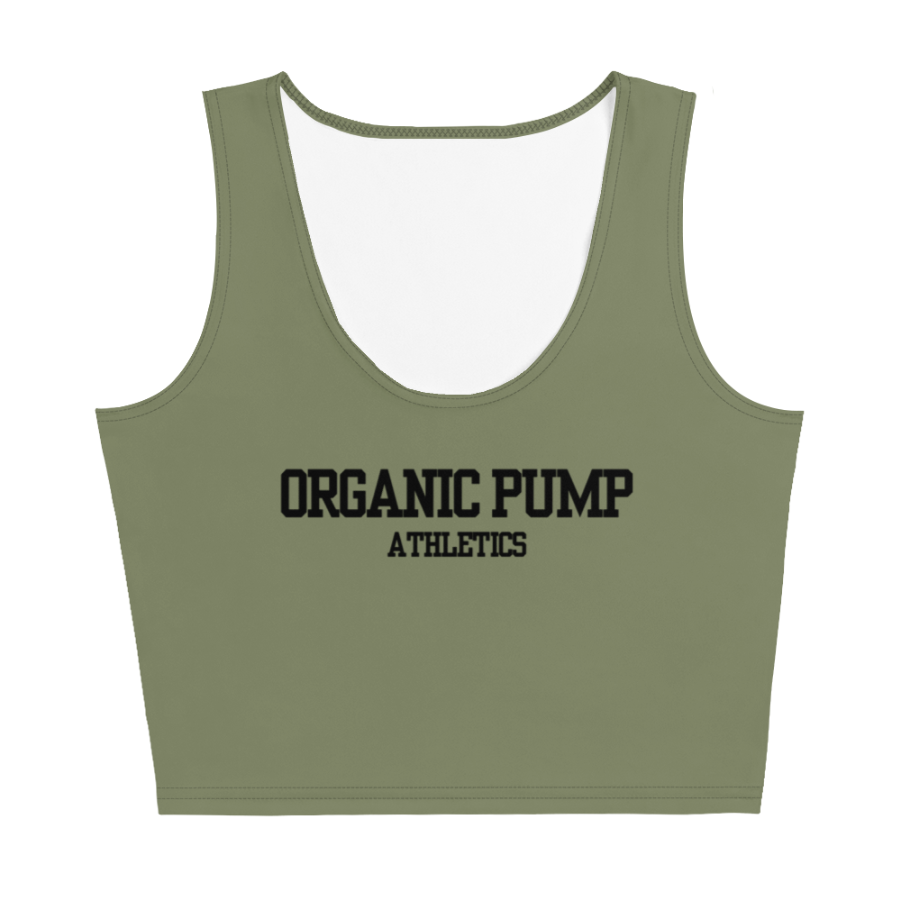 OP ESSENTIAL CROP TANK EUCALYPTUS/BLACK