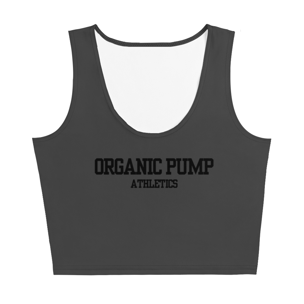 OP ESSENTIAL CROP TANK FADED GREY/BLACK