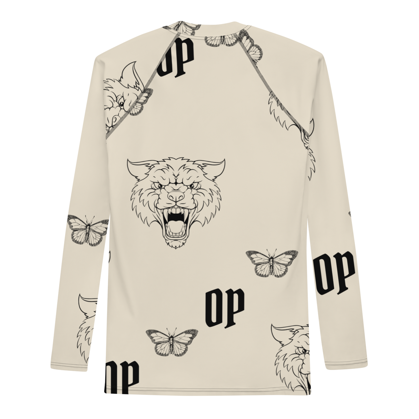 OP COMPRESSION LONG SLEEVE NATURAL