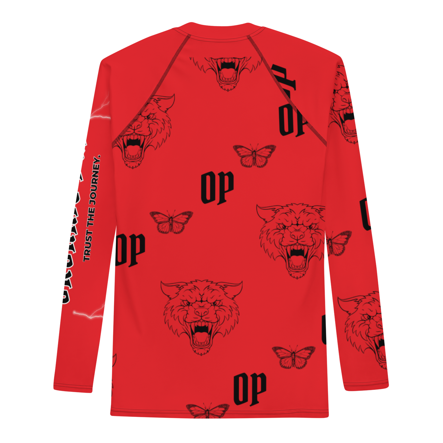 OP COMPRESSION LONG SLEEVE RED