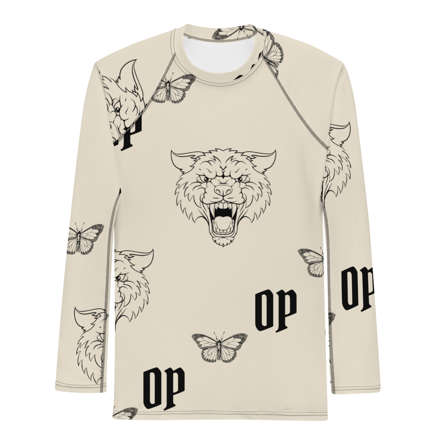 OP COMPRESSION LONG SLEEVE NATURAL