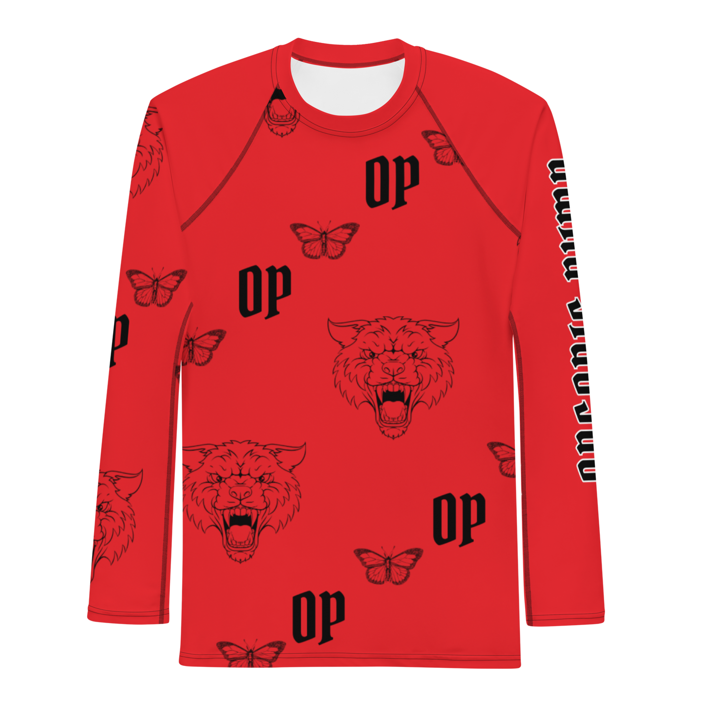 OP COMPRESSION LONG SLEEVE RED