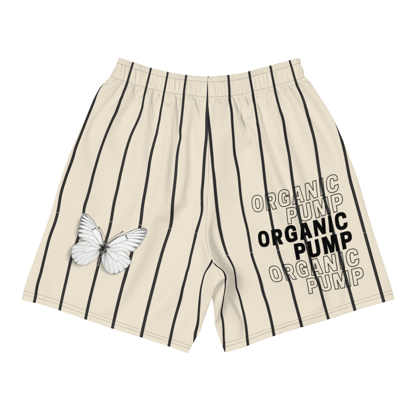 OP SWIM UNISEX 6 IN SEAM NEUTRAL STRIPE