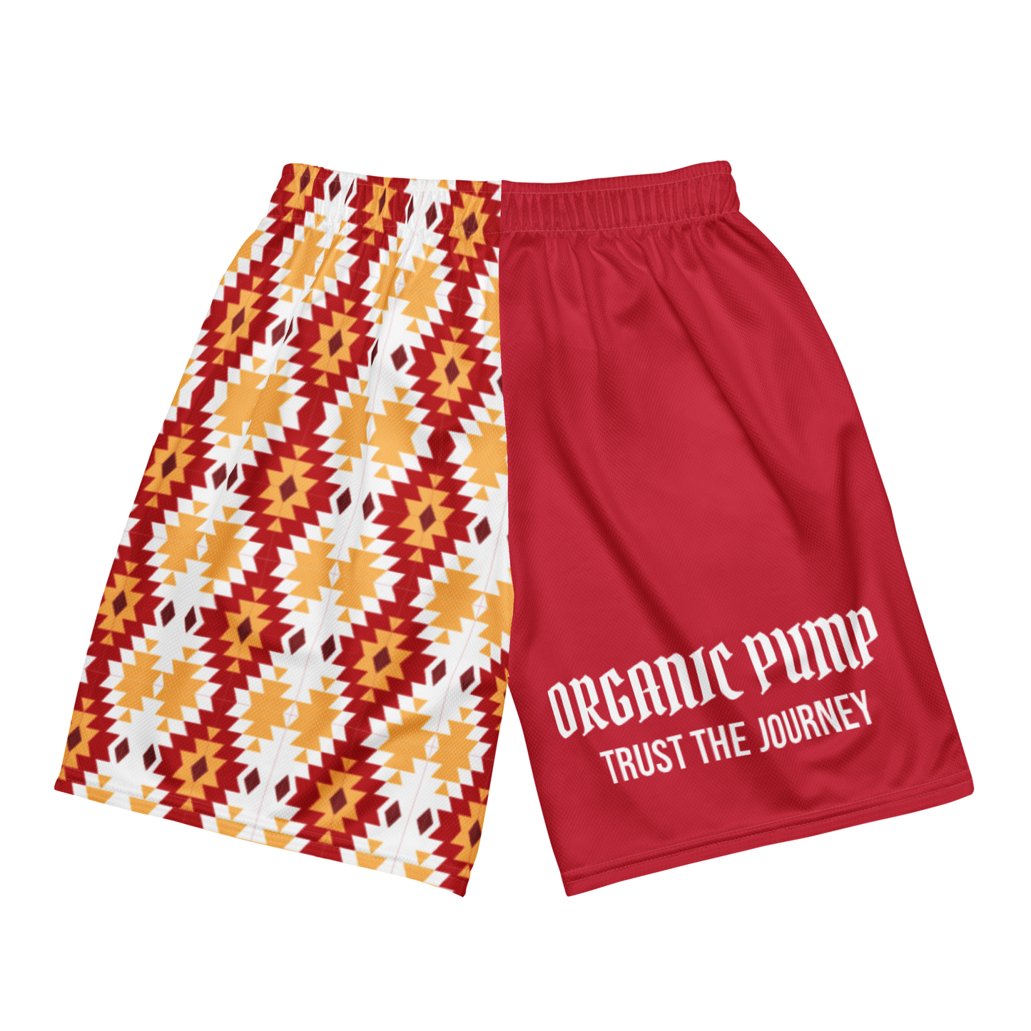 OP RED NATIVE HOOP SHORTS