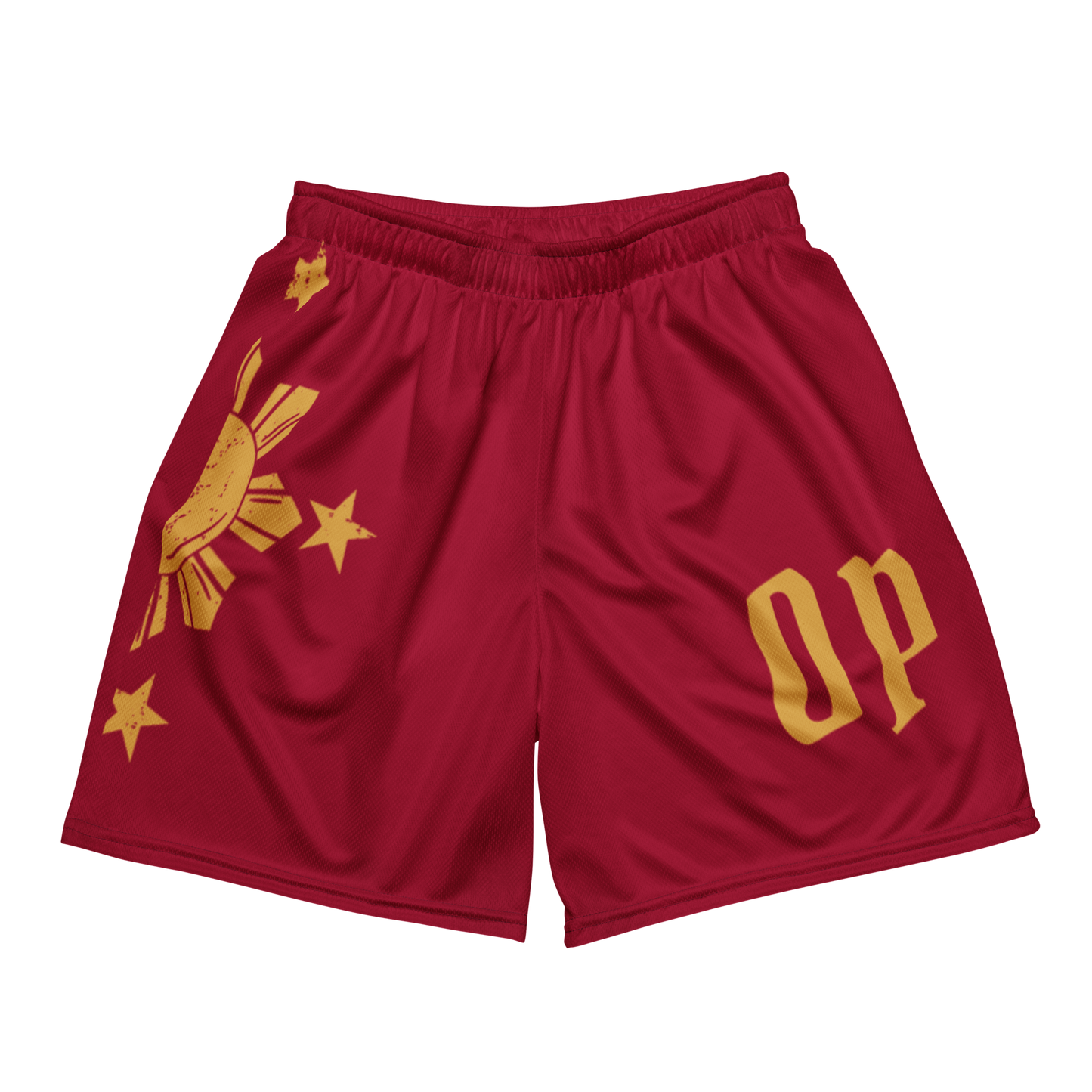 OP x FILIPINO GLOBAL HOOP SHORTS RED