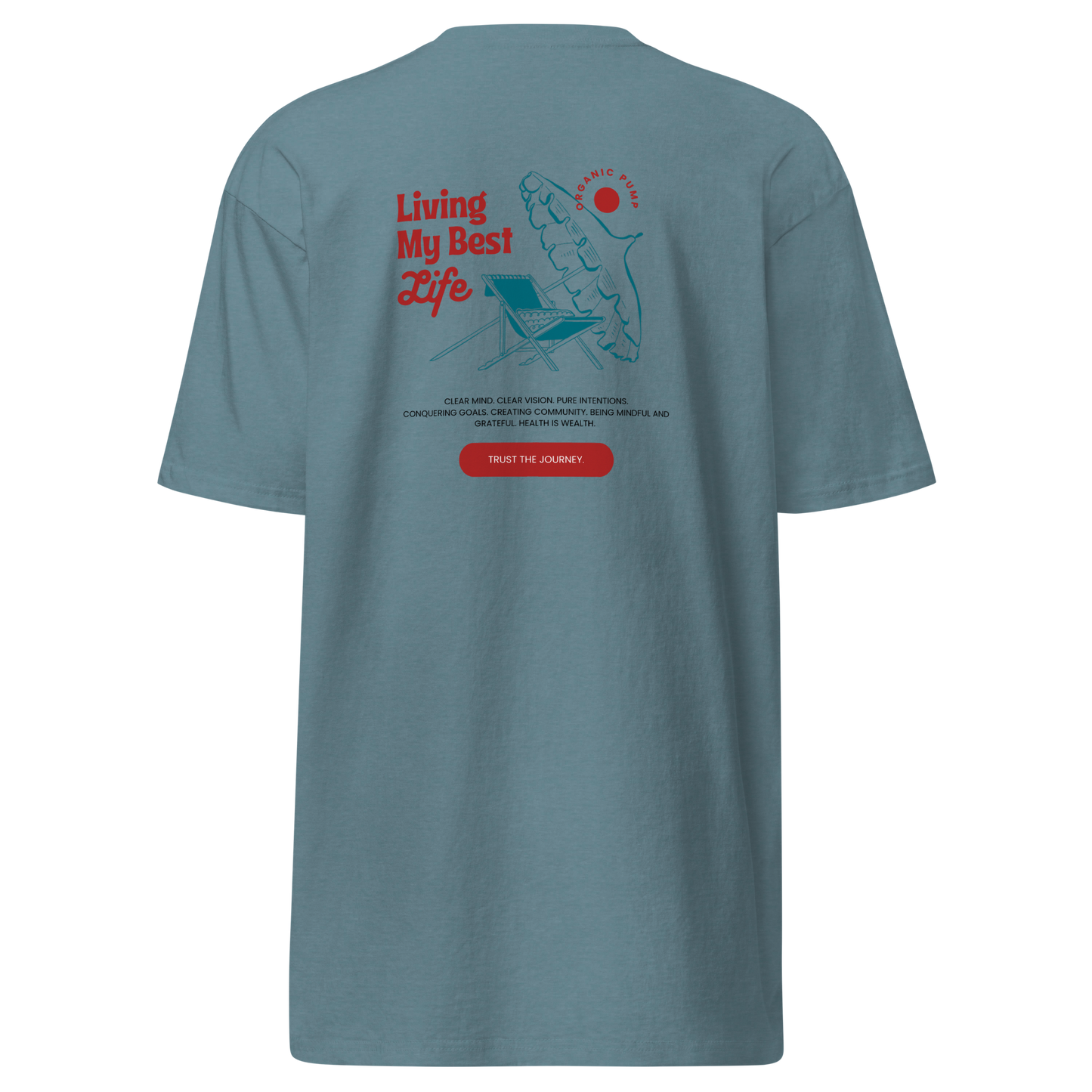 OP HEAVYWEIGHT GRAPHIC TEE BEACH LIFE