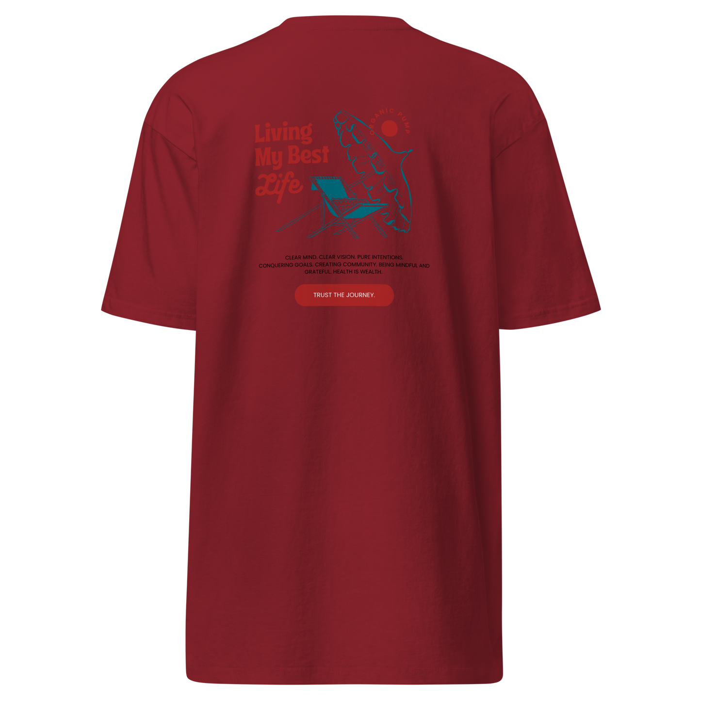 OP HEAVYWEIGHT GRAPHIC TEE BEACH LIFE