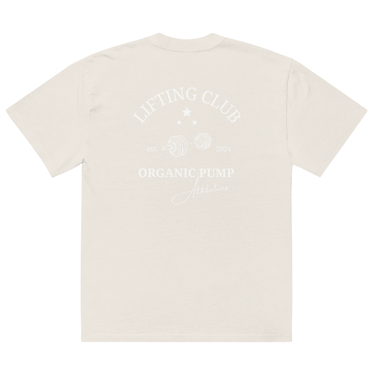 OP Oversized faded t-shirt LIFTING CLUB