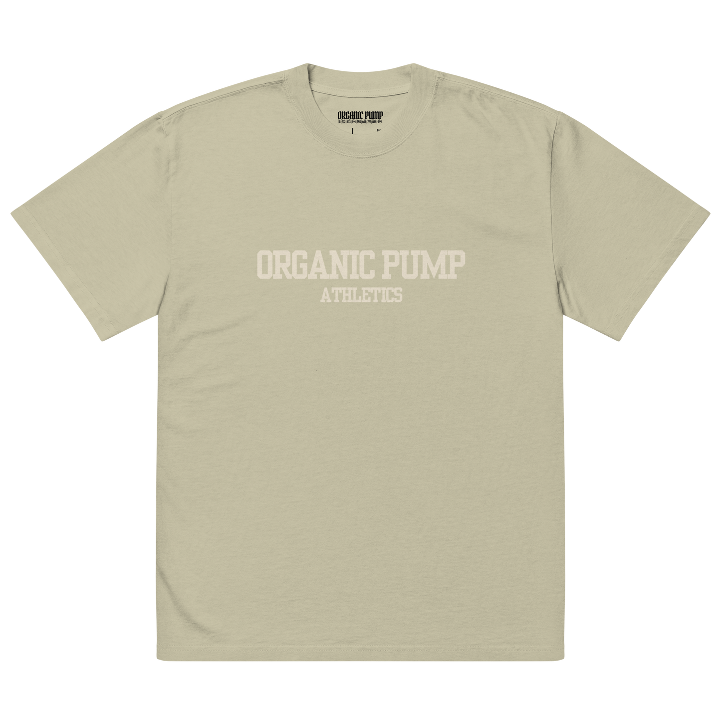 OP FADED OVERSIZED ESSENTIAL TEE TAN LOGO