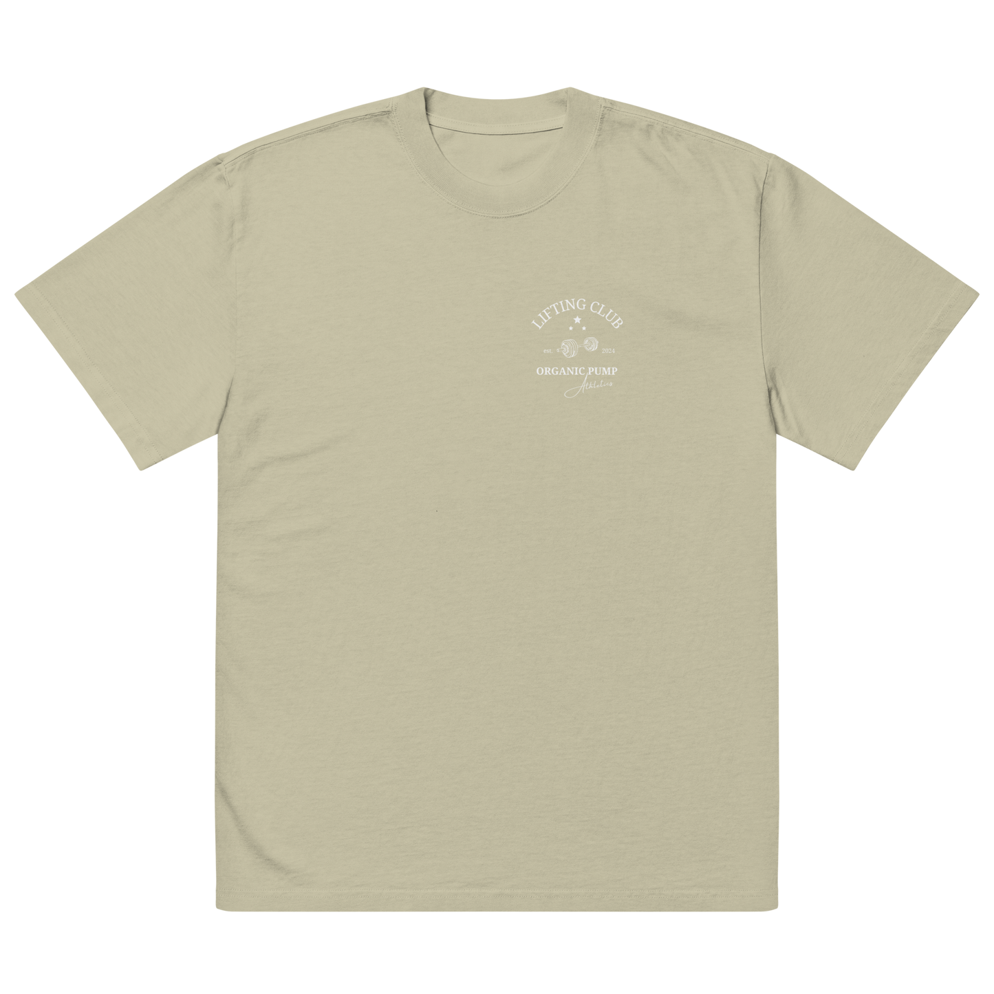 OP Oversized faded t-shirt LIFTING CLUB