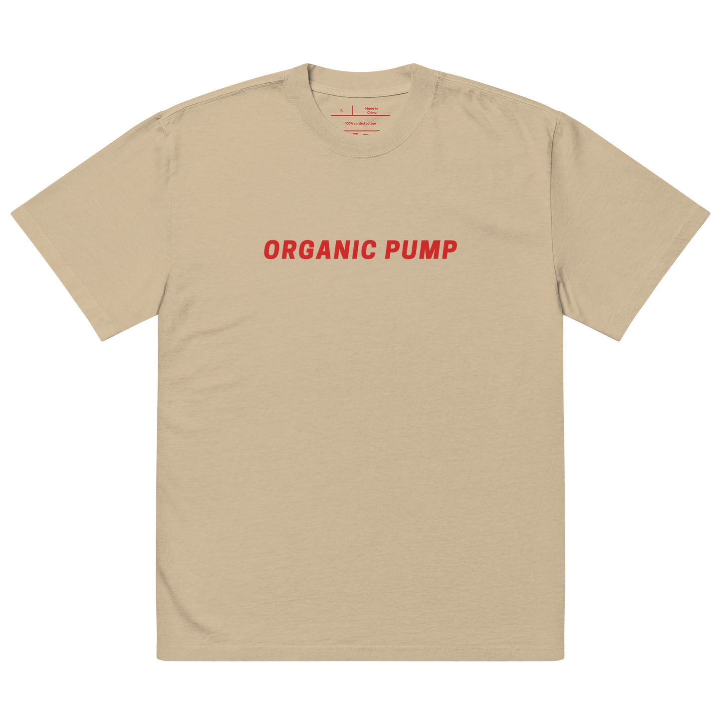 OP RED COLLECTION Oversized faded t-shirt MORE LOVE