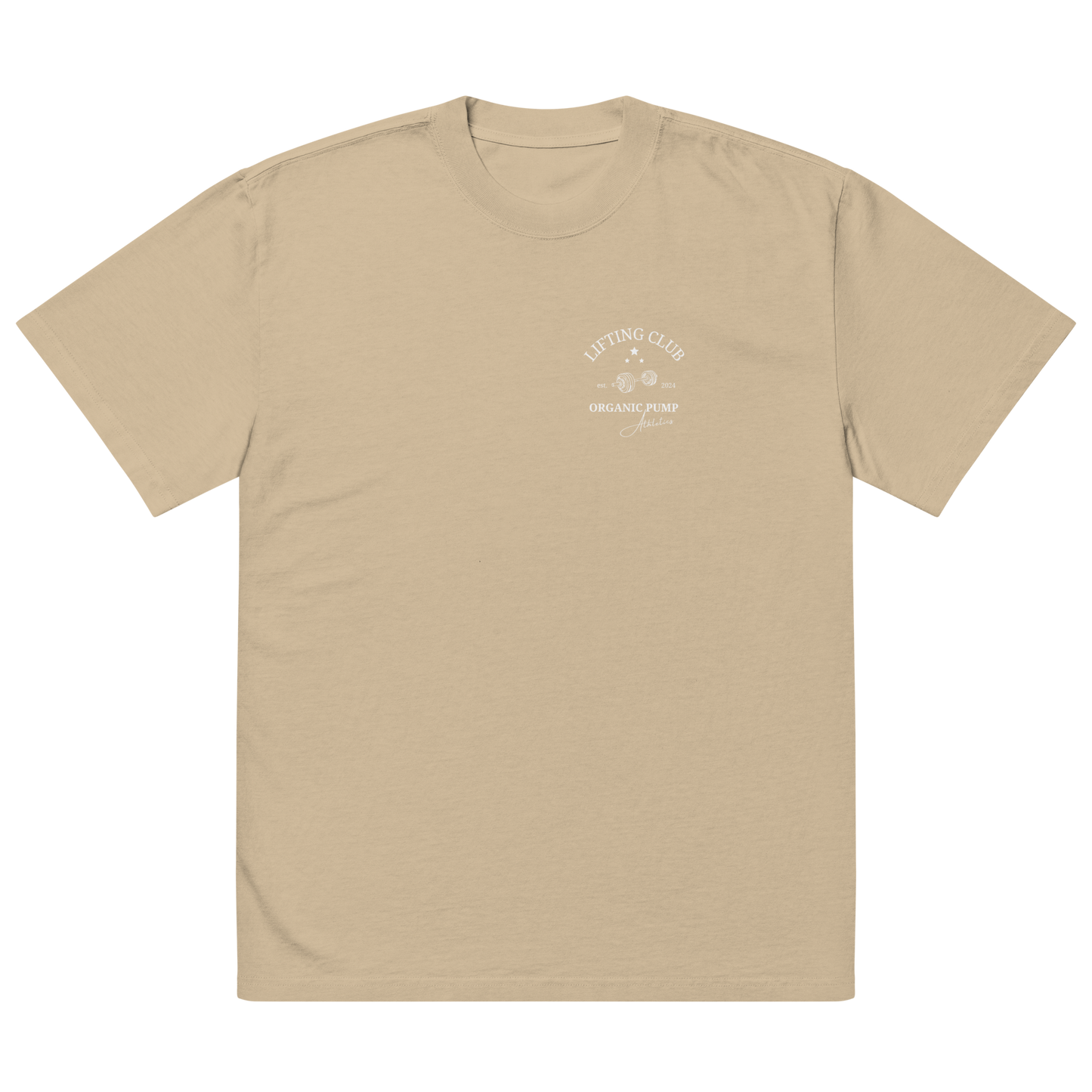 OP Oversized faded t-shirt LIFTING CLUB