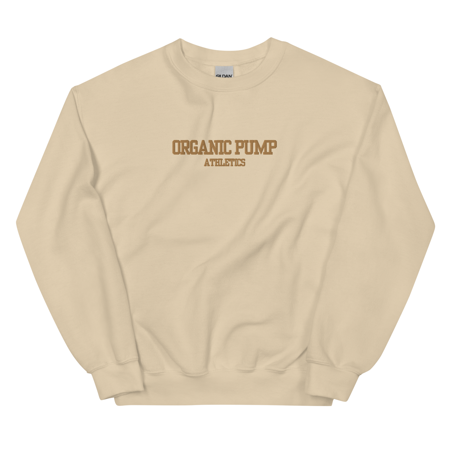 OP ESSENTIAL EMBROIDERED CREWNECK GOLD