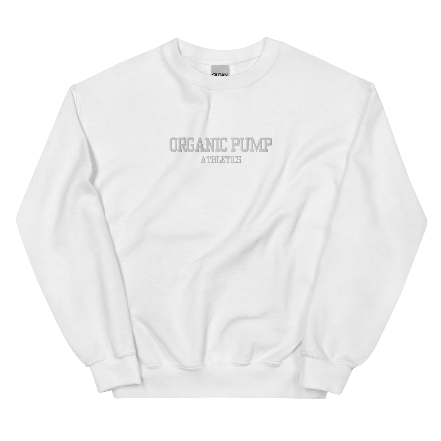 OP ESSENTIAL EMBROIDERED CREWNECK WHITE