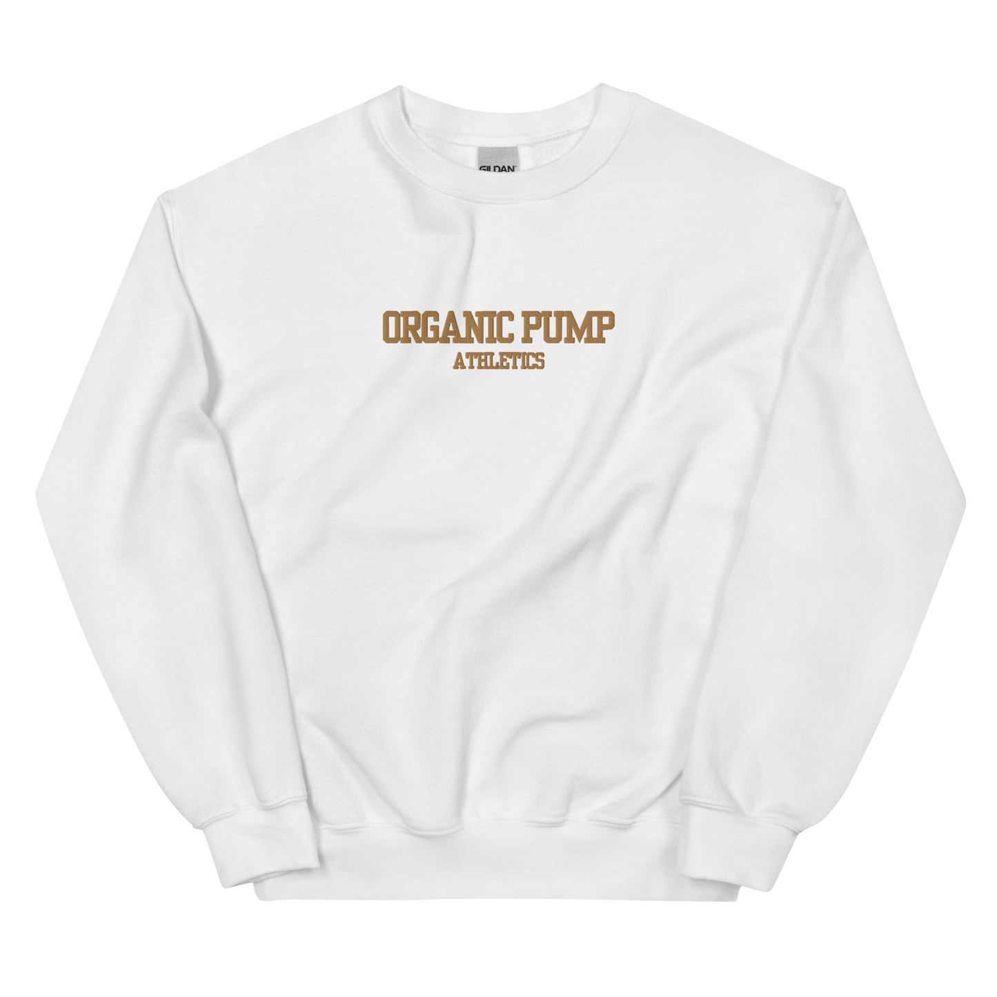 OP ESSENTIAL EMBROIDERED CREWNECK GOLD