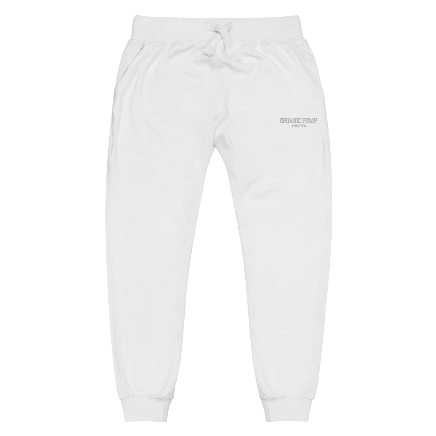 OP ESSENTIAL EMBROIDERED SWEATPANTS WHITE