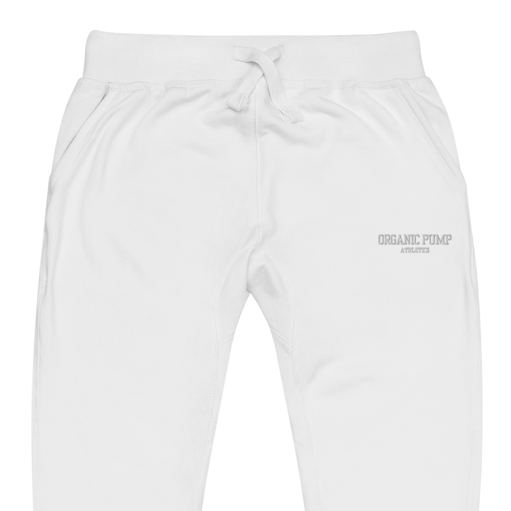 OP ESSENTIAL EMBROIDERED SWEATPANTS WHITE
