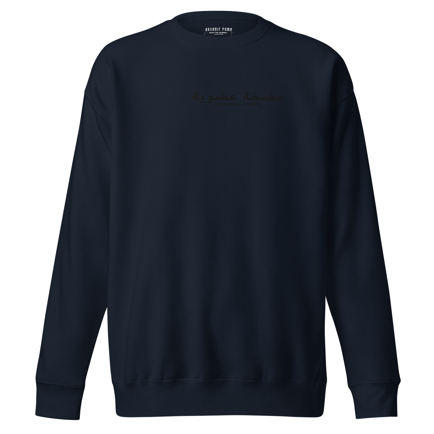 OP ARABIC EMBROIDERED CREWNECK BLACK