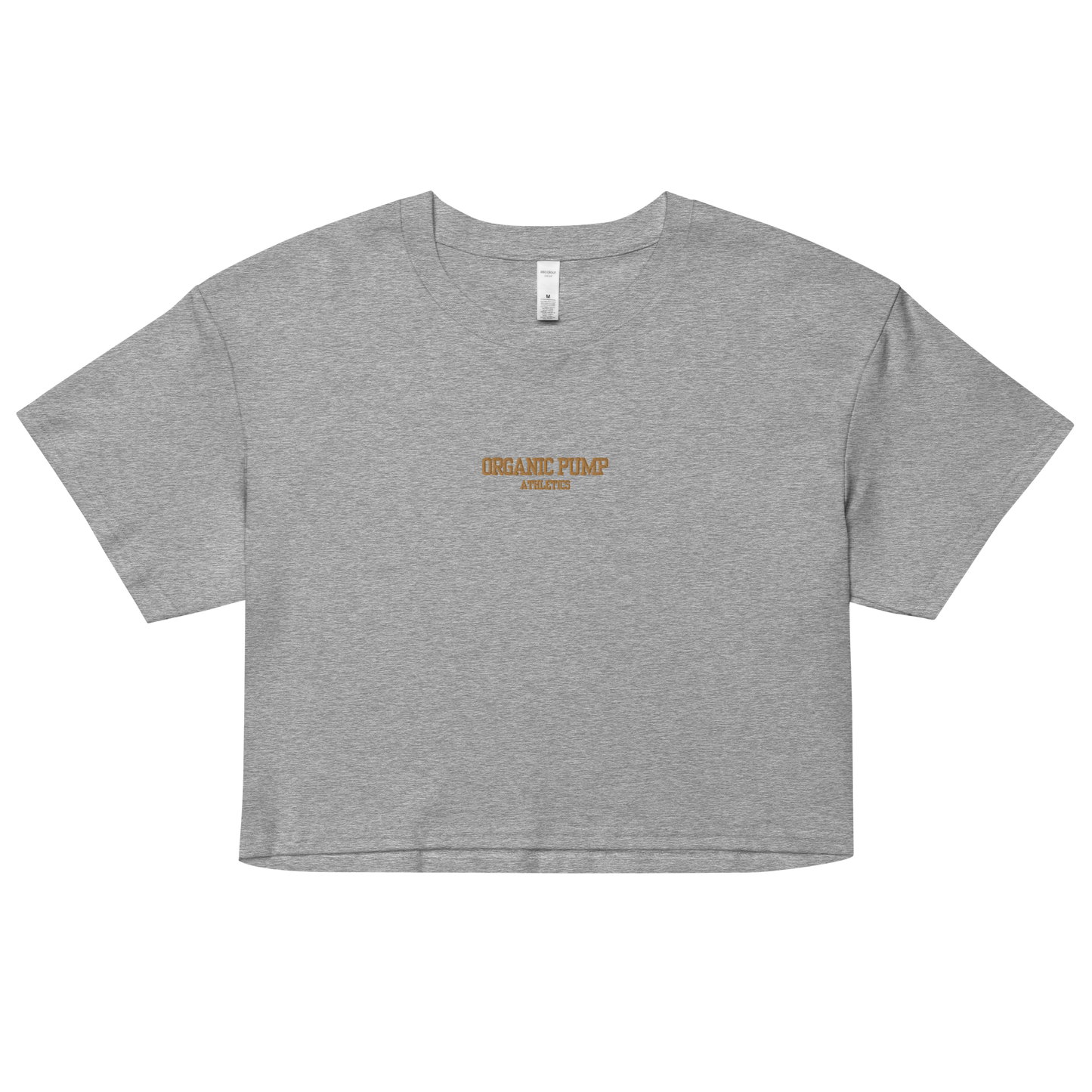 OP ESSENTIAL EMBROIDERED CROP GOLD