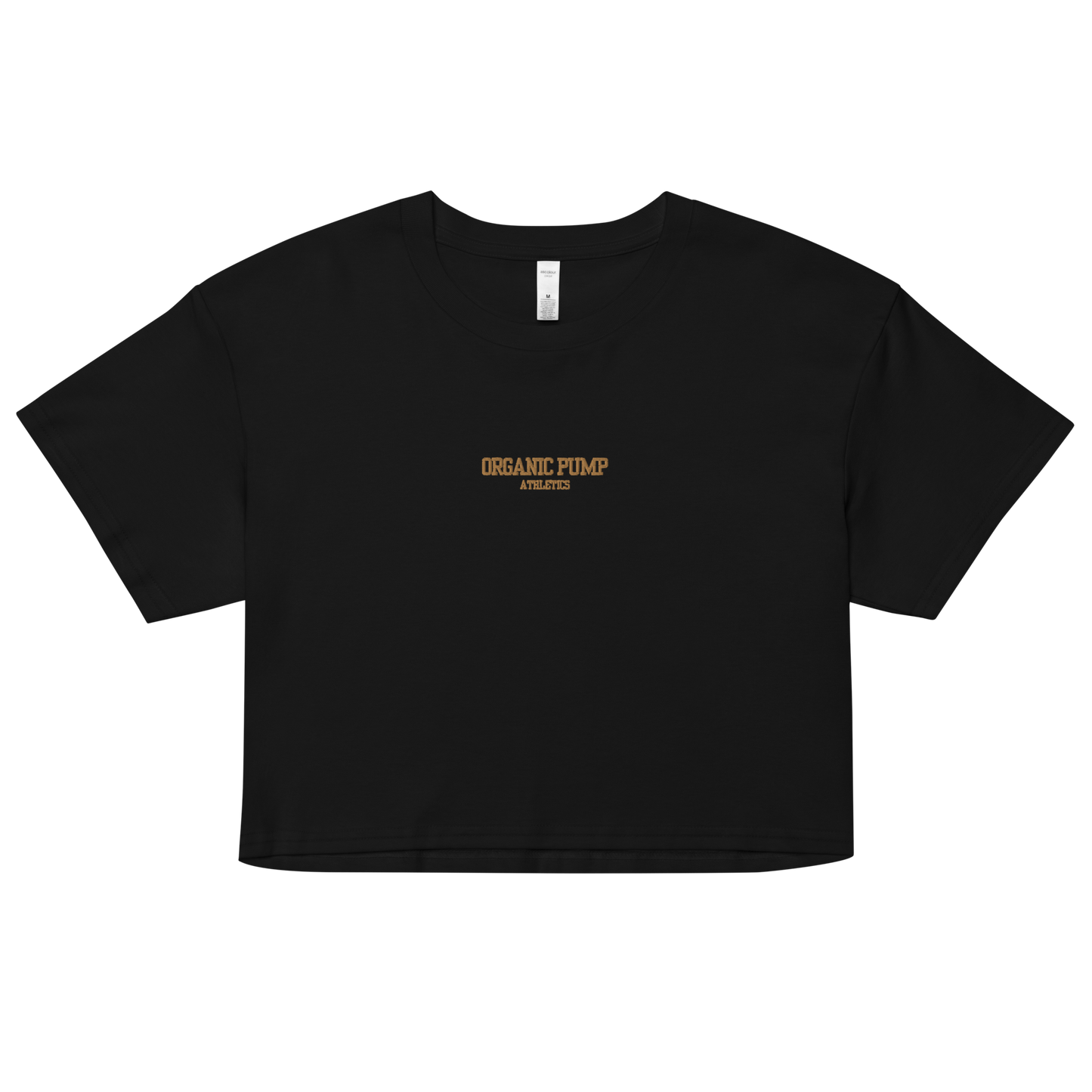 OP ESSENTIAL EMBROIDERED CROP GOLD