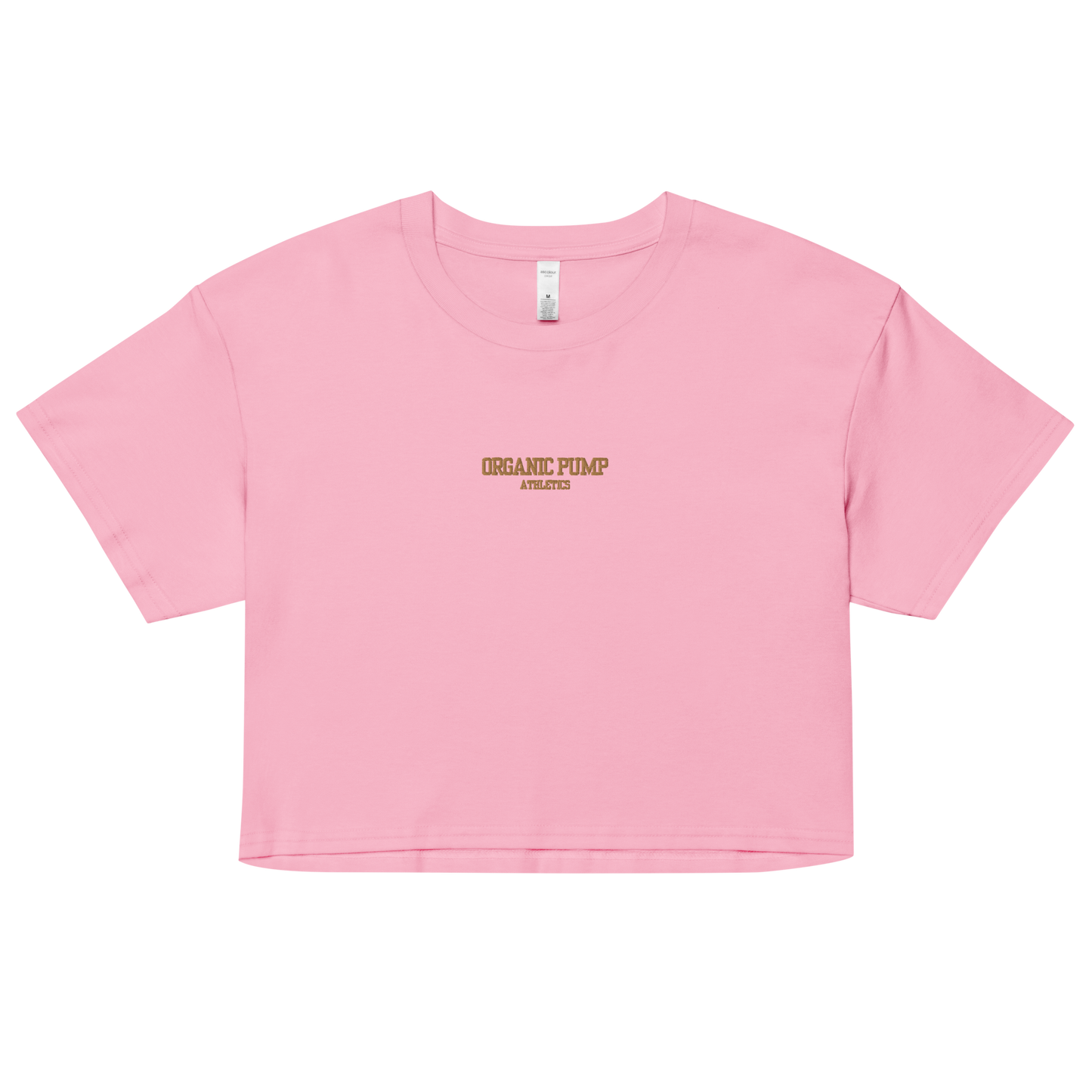 OP ESSENTIAL EMBROIDERED CROP GOLD