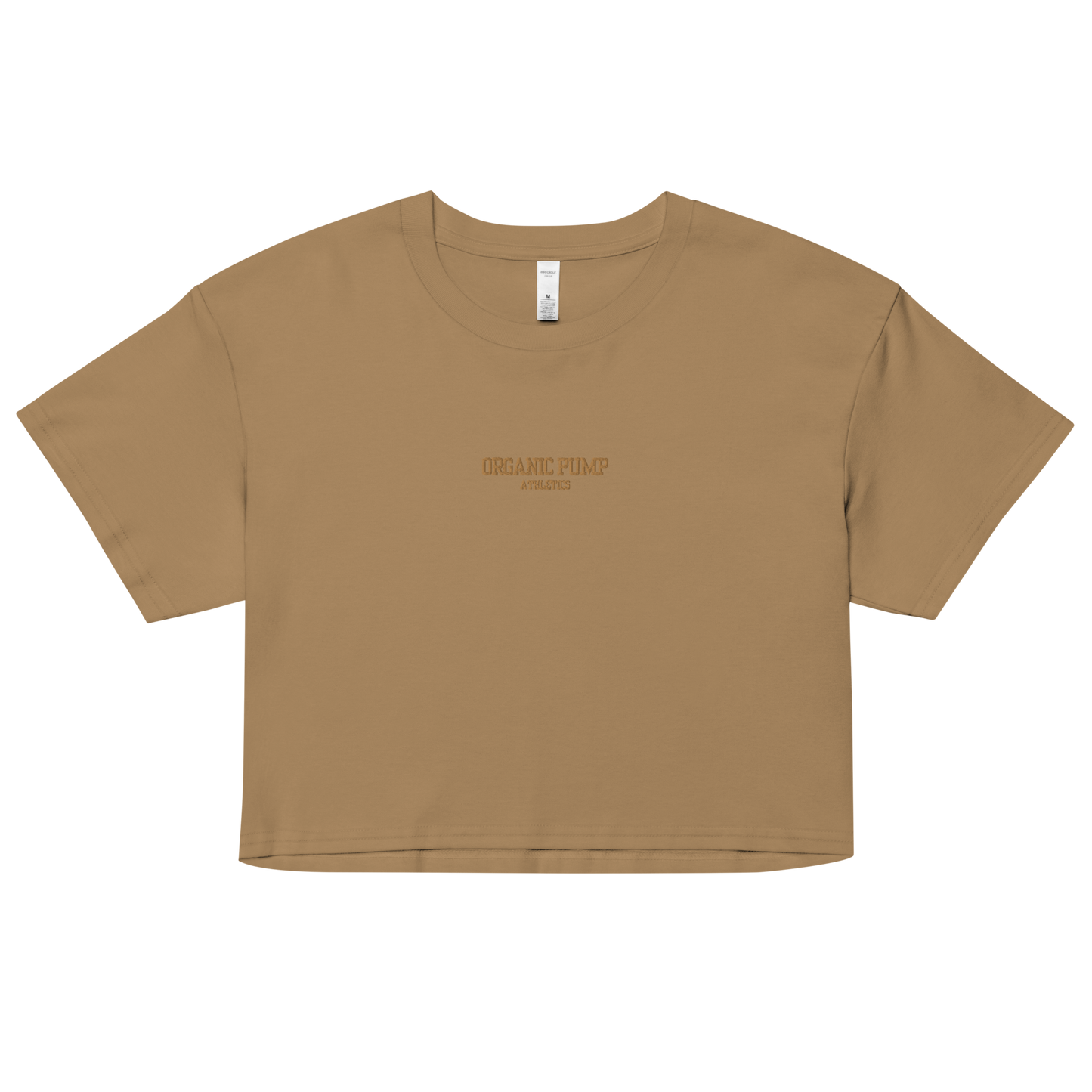 OP ESSENTIAL EMBROIDERED CROP GOLD