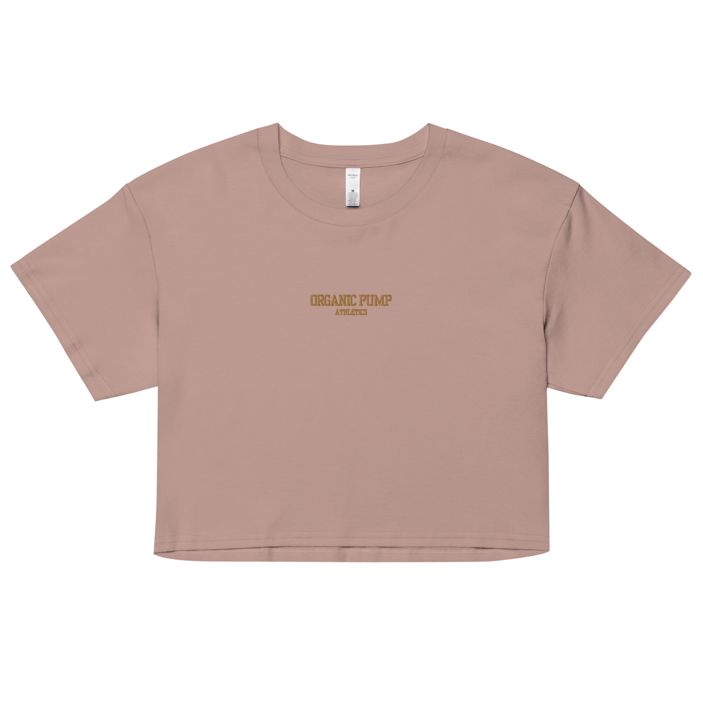 OP ESSENTIAL EMBROIDERED CROP GOLD