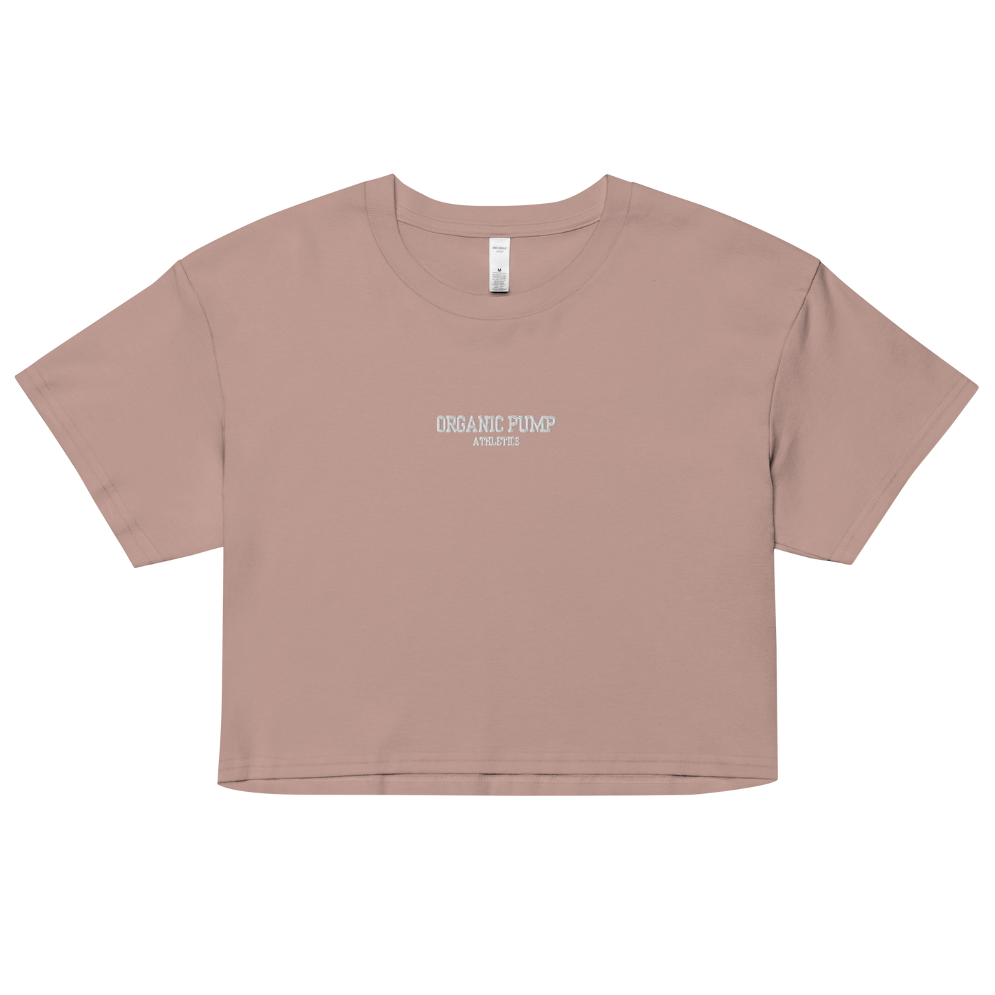 OP ESSENTIAL EMBROIDERED CROP WHITE