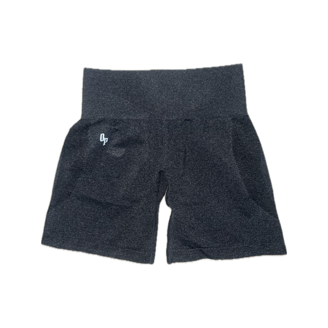 OP BASICS SEAMLESS YOGA SHORTS GUNMETAL GRAY