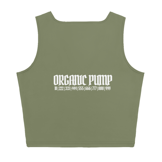 OP ESSENTIAL CROP TANK EUCALYPTUS