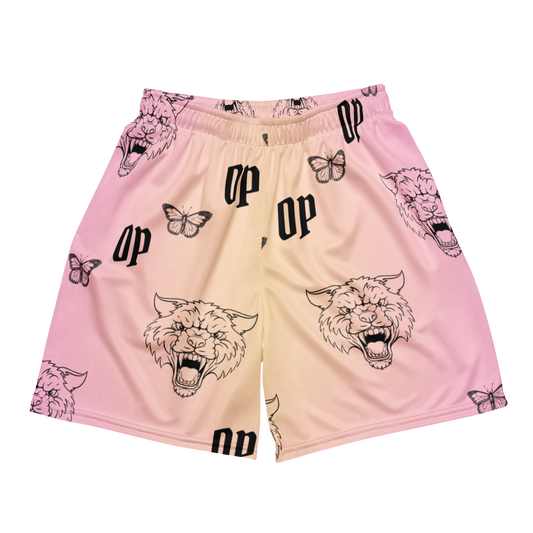 OP AURA HOOP SHORTS PINK LEMONADE