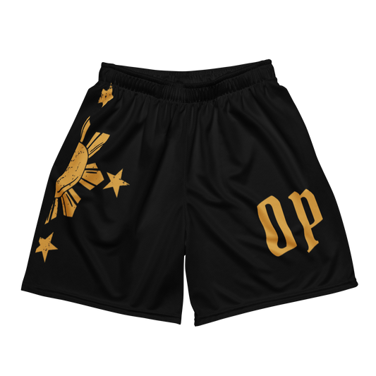 OP x FILIPINO GLOBAL HOOP SHORTS BLACK