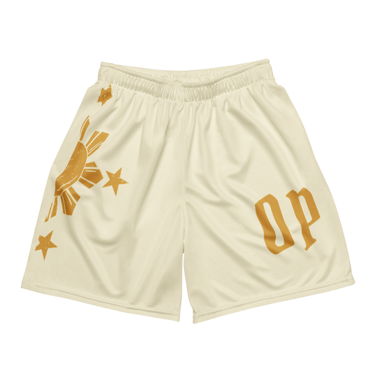 OP x FILIPINO GLOBAL HOOP SHORTS TAN