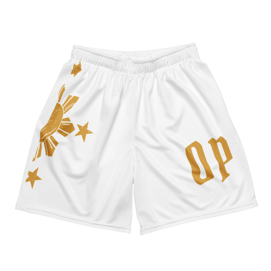 OP x FILIPINO GLOBAL HOOP SHORTS WHITE