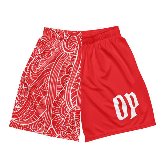 OP ISLANDER HOOP SHORTS RED