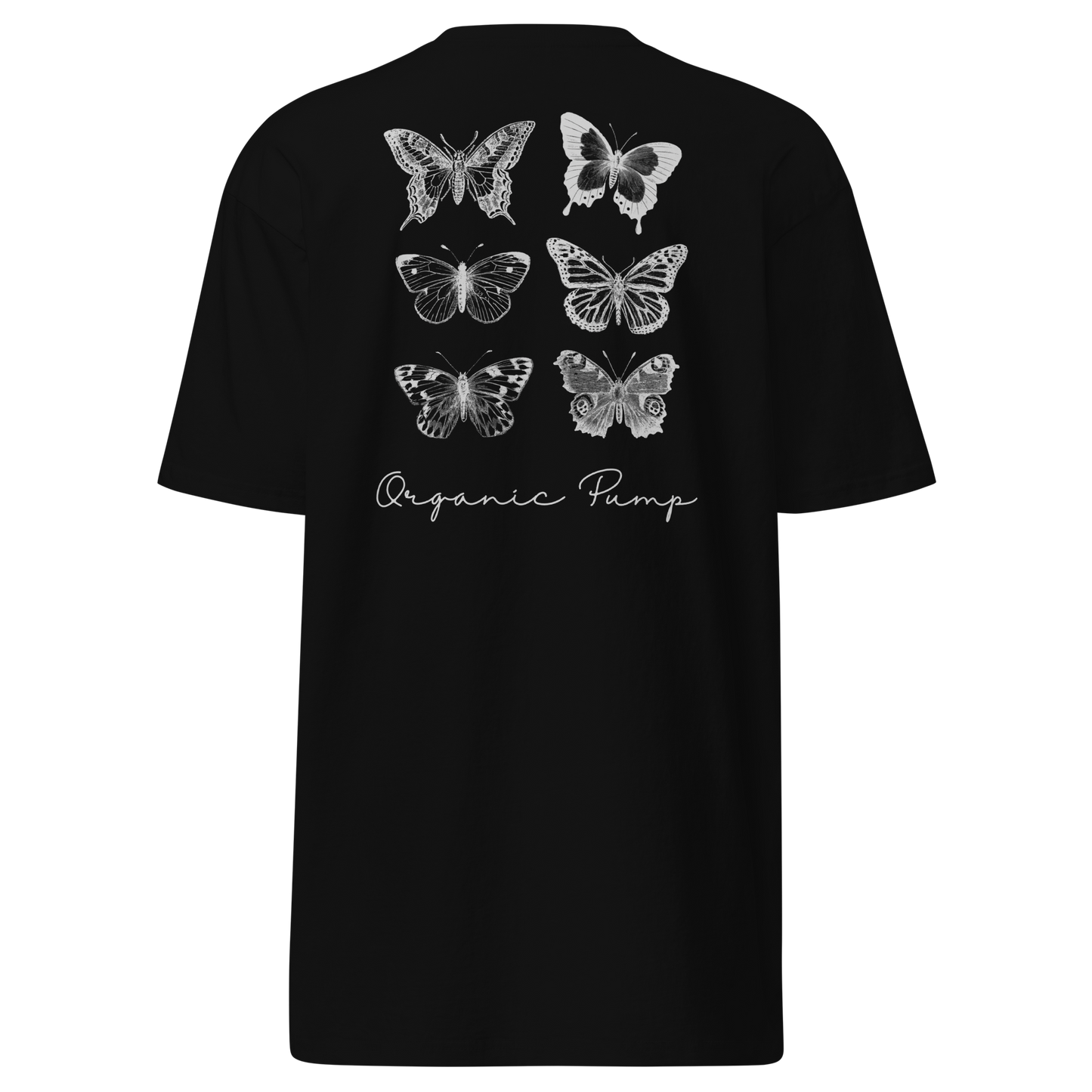 OP HEAVY GRAPHIC TEE WHITE BUTTERFLY