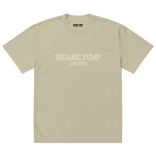 OP FADED OVERSIZED ESSENTIAL TEE TAN LOGO